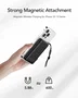 VEGER MagOn W1151-B Powerbank 10000mAh Cargador Inalámbrico Magnético 20W PD, Carga Rápida 22.5W, Negro y Blanco