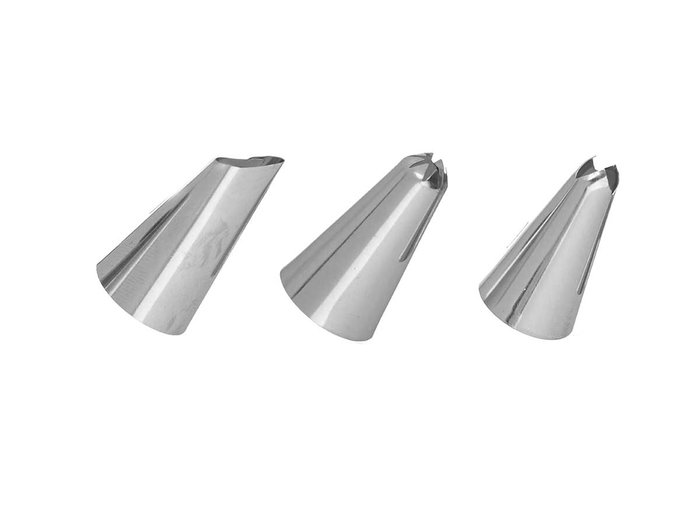 Kinvara Manga Pastelera Metal con 4 Boquillas y Accesorios, Acero Inoxidable y Plástico, 11.2x27.5x6 cm (Set de 24)