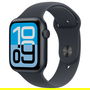 Apple Watch SE (3nd generation) 44mm Aluminio Medianoche Correa Deportiva Negra S/M