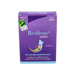 Cien por Cien Natural Resiliens Equilibrio 60 Cápsulas con Ashwagandha, Manzanilla, Esquisandra, Rodiola y Vitamina B5