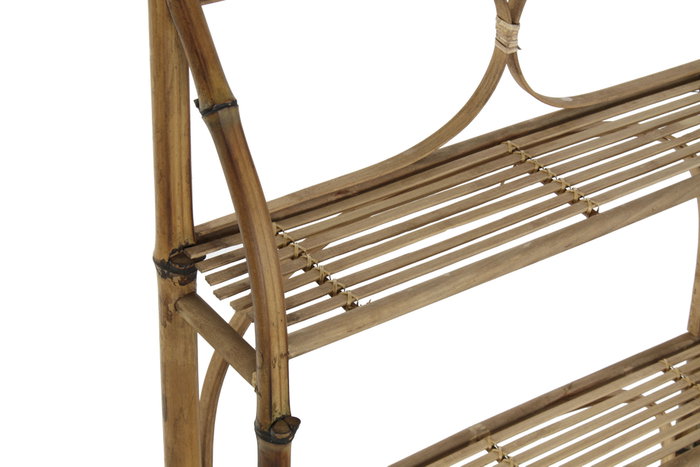 DKD Home Decor Estanteria Pared Balines Natural Ratan Bambu 15 x 103 x 62 cm