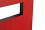 DKD Home Decor Cabecero Cama Oriental Honami Rojo Negro 4 x 120 x 160 cm