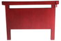 DKD Home Decor Cabecero Cama Oriental Honami Rojo Negro 4 x 120 x 160 cm