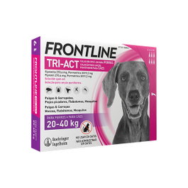 Frontline Tri-Act 6 Pipetas para Perros de 20-40kg