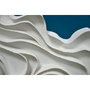 DKD Home Decor Set de 2 Cuadros de Lienzo y Papel Maché Modernos, 150x50 cm, Azul y Blanco