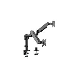 GEMBIRD MA-DA2P-01 Soporte para Monitor Doble 81,3 cm (32") Escritorio Negro