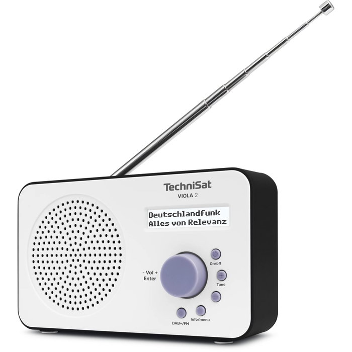 Technisat VIOLA 2 Radio DAB+/FM Blanco/Negro Technisat VIOLA 2 Radio DAB+/FM Blanco/Negro