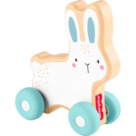Fisher-Price Conejo De Madera Para Empujar Jdm52 Juguete Educativo +6 Meses