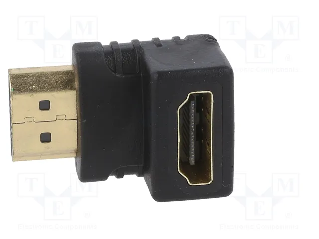 Gembird Adaptador HDMI hembra a HDMI macho 90º ángulo derecho Negro Gembird Adaptador HDMI hembra a HDMI macho 90º ángulo derecho Negro