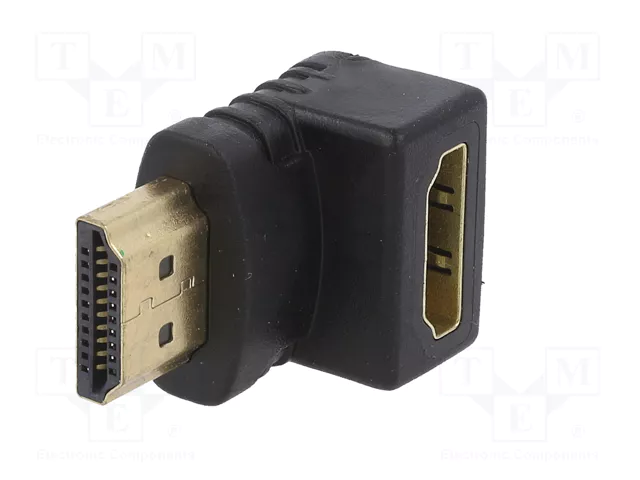 Gembird Adaptador HDMI hembra a HDMI macho 90º ángulo derecho Negro Gembird Adaptador HDMI hembra a HDMI macho 90º ángulo derecho Negro