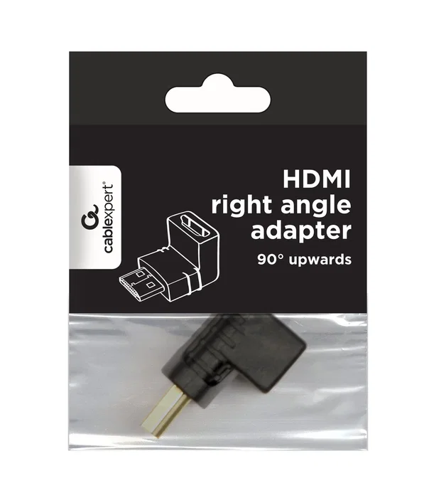 Gembird Adaptador HDMI hembra a macho de 90º ángulo derecho Negro
