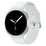 Samsung Galaxy Watch 8 44mm Plata con Correa Blanca de Caucho