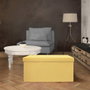 Home Deco Factory Banco Puf Plegable Amarillo