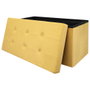 Home Deco Factory Banco Puf Plegable Amarillo