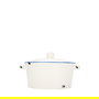 Summa Cazuelita con Tapa de Porcelana 13 cm, 42 cl, Color Marfil y Azul (Set de 2)