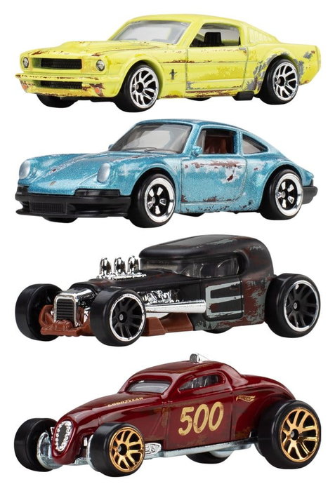 Mattel Hot Wheels Silver Series Vehículos Die-Cast 1/64 Vintage Surtido (10)