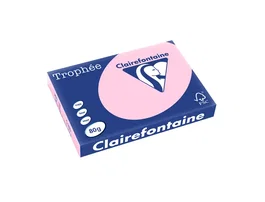 Trophee Papel Color Rosa Pastel A3 80gr Paquete 500 Hojas Certificado FSC