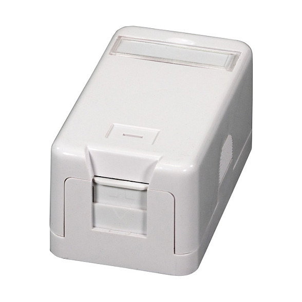 EFB Elektronik Keystone Verteilerbox Aufputz, 1-Port, Blanco EFB Elektronik Keystone Verteilerbox Aufputz, 1-Port, Blanco