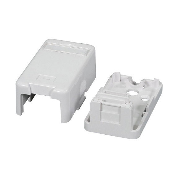 EFB Elektronik Keystone Verteilerbox Aufputz, 1-Port, Blanco EFB Elektronik Keystone Verteilerbox Aufputz, 1-Port, Blanco