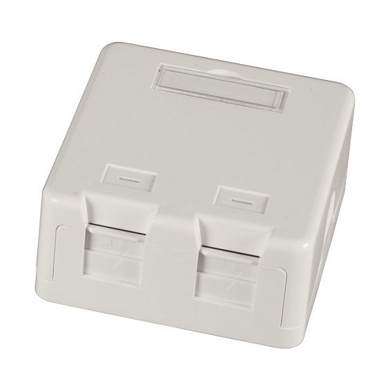 EFB Elektronik Keystone Verteilerbox Aufputz, 1-Port, Blanco EFB Elektronik Keystone Verteilerbox Aufputz, 1-Port, Blanco