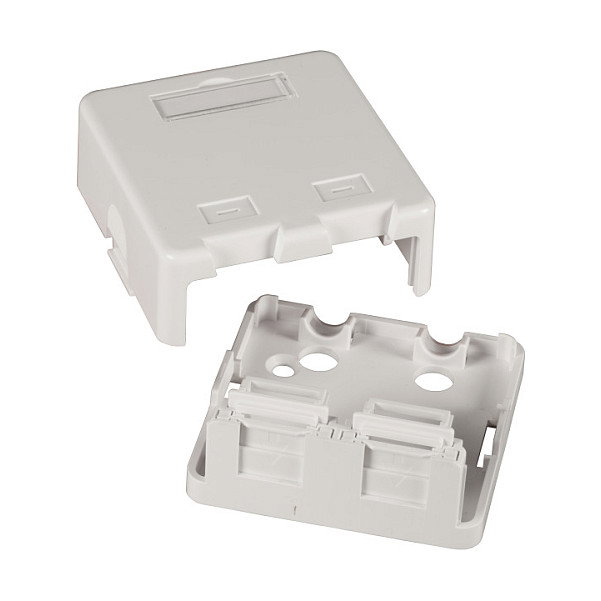 EFB Elektronik Keystone Verteilerbox Aufputz, 1-Port, Blanco EFB Elektronik Keystone Verteilerbox Aufputz, 1-Port, Blanco