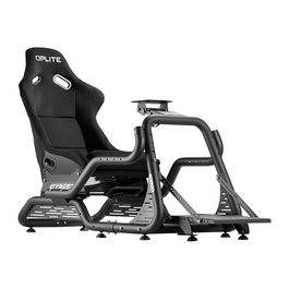 Oplite Cockpit GTR S8 Infinity Force - Cabina de Carreras Negro Metal, Capacidad 150 kg, Para Alturas de 150 a 210 cm