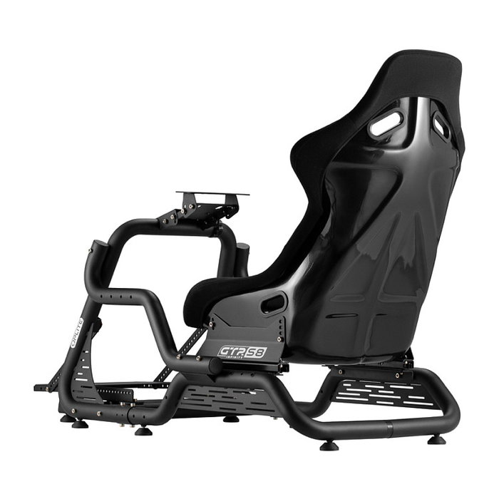 Oplite Cockpit GTR S8 Infinity Force - Cabina de Carreras Negro Metal, Capacidad 150 kg, Para Alturas de 150 a 210 cm