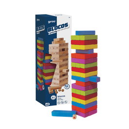 GIROS Juego de Bloques de Madera 48 Piezas