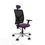 PIQUERAS Y CRESPO Silla de oficina Motilla con mecanismo Sincro/Traslack, Morado y Negro