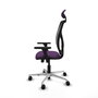PIQUERAS Y CRESPO Silla de oficina Motilla con mecanismo Sincro/Traslack, Morado y Negro