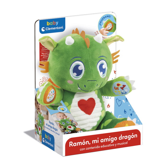 Clementoni Ramón Mi Amigo Dragón 55557 Peluche Bebé +6 Meses