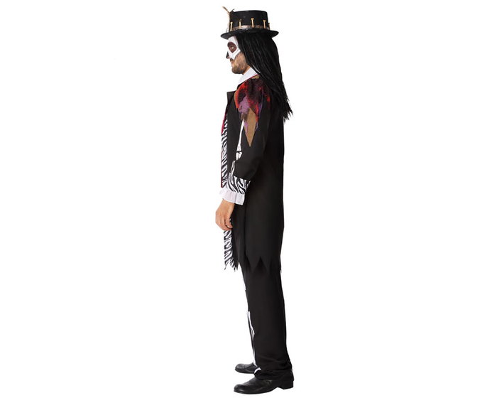 Disfraz Hombre Vudú para Halloween, Conjunto Hechicero Talla XL Disfraz Hombre Vudú para Halloween, Conjunto Hechicero Talla XL