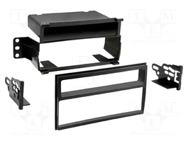 ACV Bastidor de montaje de radio para Nissan 2 DIN, negro