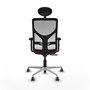 PIQUERAS Y CRESPO Silla de oficina Motilla Granate y Blanco