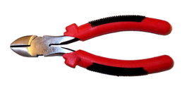 LAMS Alicate de Corte Diagonal 6.5 pulg Mango Negro y Rojo C0014