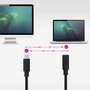 Nanocable Cable Prolongador USB-C 3.2 Gen2x2 100W 4K/60Hz 0,5 m Negro
