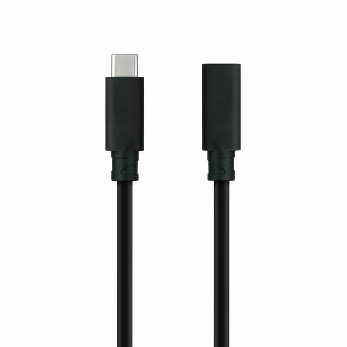 Nanocable Cable Prolongador USB-C 3.2 Gen2x2 100W 4K/60Hz 0,5 m Negro Nanocable Cable Prolongador USB-C 3.2 Gen2x2 100W 4K/60Hz 0,5 m Negro