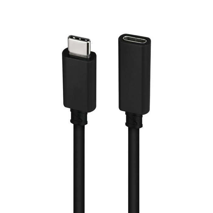Nanocable Cable Prolongador USB-C 3.2 Gen2x2 100W 4K/60Hz 0,5 m Negro Nanocable Cable Prolongador USB-C 3.2 Gen2x2 100W 4K/60Hz 0,5 m Negro