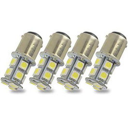 M-Tech LB038W Blister 2X Bombilla LED Bay15D 24 X LED 5 mm 12V Blanco