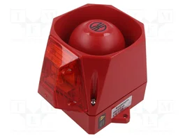 WERMA Señalizador Luminoso y Sonoro Rojo IP66