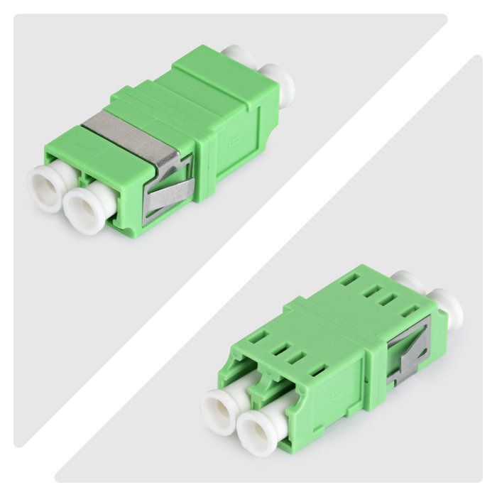 StarTech Paquete de 10 Acopladores de Fibra Óptica LC a LC Monomodo OS2 Dúplex Verde StarTech Paquete de 10 Acopladores de Fibra Óptica LC a LC Monomodo OS2 Dúplex Verde