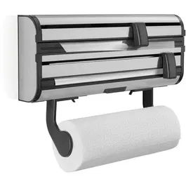 Leifheit Dispensador de Papel Parat Royal 25793 Acero Inoxidable para Film, Aluminio y Toallas