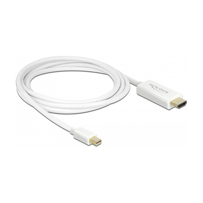 DeLOCK 83707 Cable Adaptador Mini DisplayPort a HDMI 2m Blanco DeLOCK 83707 Cable Adaptador Mini DisplayPort a HDMI 2m Blanco
