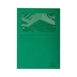 Exacompta Subcarpetas Forever con Ventana Verde Claro Pack de 25
