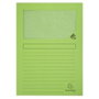 Exacompta Subcarpetas Forever con Ventana Verde Claro Pack de 25