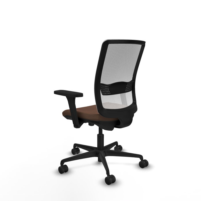 PIQUERAS Y CRESPO Silla de oficina Haches con mecanismo Sincro/Traslack, Brazos 3D y Malla Blanca