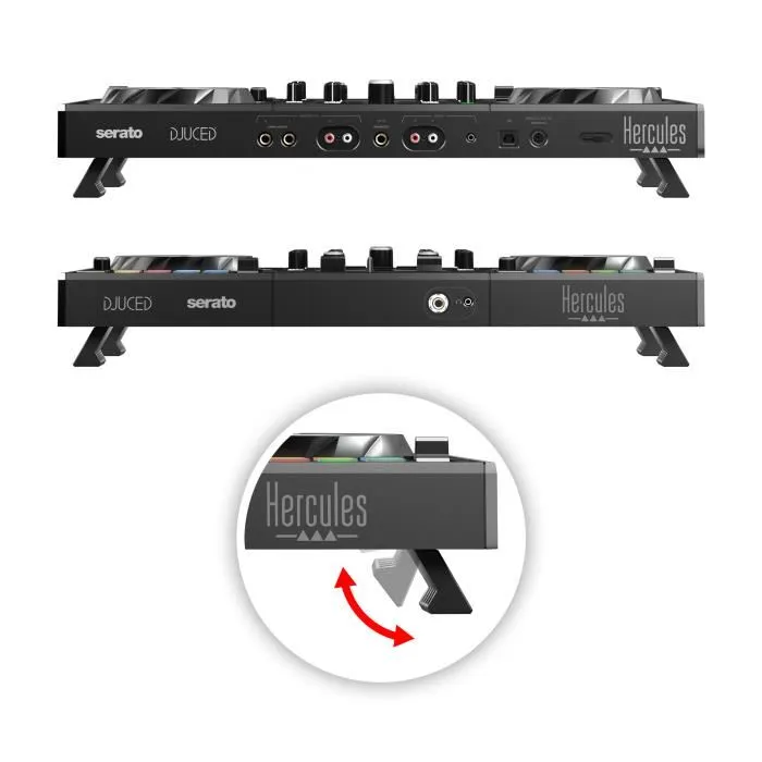 Hercules DJCONTROL INPULSE 500 - Controlador de DJ con Interfaz de Audio y Mezclador Integrado, para Serato DJ Lite y DJUCED