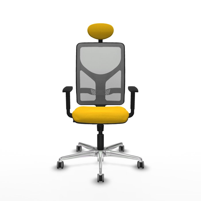 PIQUERAS Y CRESPO Silla de oficina Motilla con mecanismo Sincro, Amarillo y Gris PIQUERAS Y CRESPO Silla de oficina Motilla con mecanismo Sincro, Amarillo y Gris
