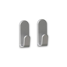 Inofix Taga Colgador Adhesivo Cromo Mate 2 uds