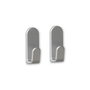Inofix Colgador adhesivo Taga cromo mate, 2 uds